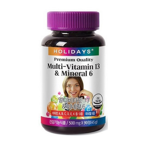 홀리데이즈 멀티비타민13 & 미네랄6 90정 (2개)_이미지