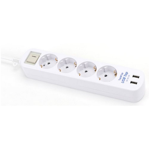 세계 에코파워탭 탭앤탭 4구 16A USB 메인 절전형 멀티탭