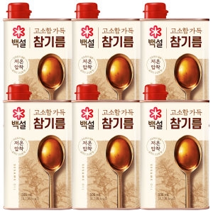 백설 고소함가득 참기름 500ml (6개)_이미지