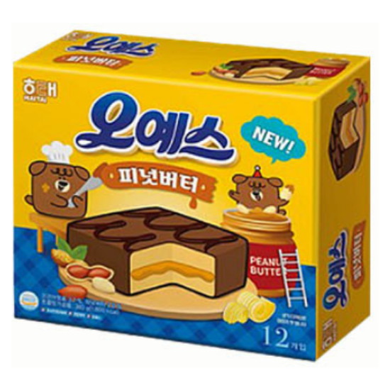 해태제과 오예스 피넛버터 12개입 360g (1개)