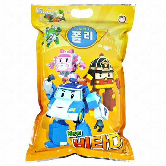 남양F&B 로보카폴리 비타D플러스 복숭아맛 1000정 (1개)_이미지