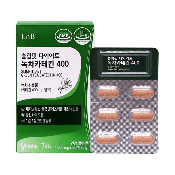 EnB 슬림핏 다이어트 녹차카테킨 400 30정 (5개)_이미지