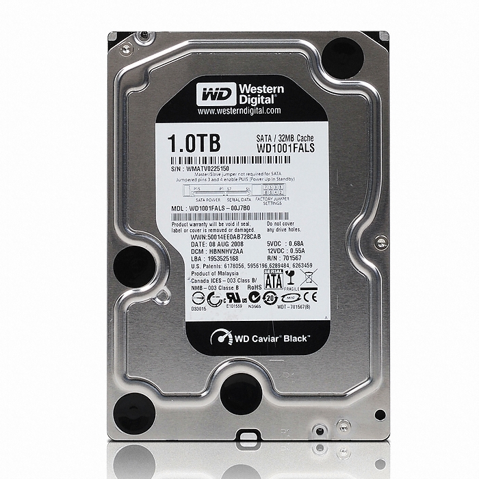 Western Digital WD Caviar Black SATA2/7200/32M (WD1001FALS, 1TB)_이미지