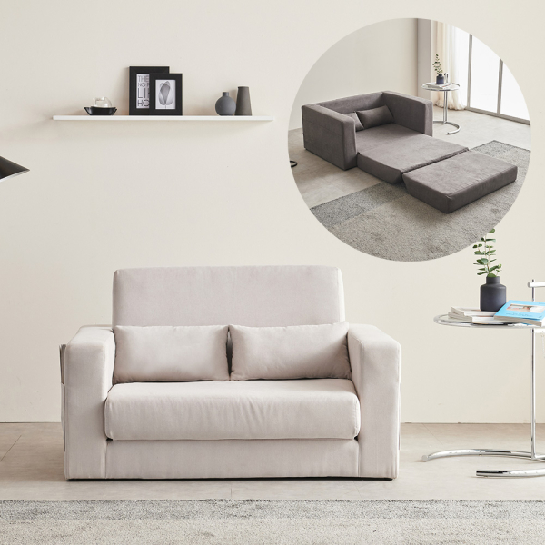 마리메종 달리 FPL가죽 접이식 소파베드 2인용