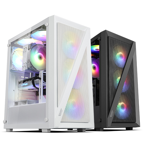 darkFlash DK260 Air MESH RGB 강화유리 (화이트)_이미지