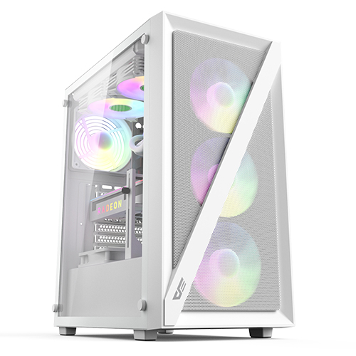 darkFlash DK260 Air MESH RGB 강화유리 (화이트)_이미지