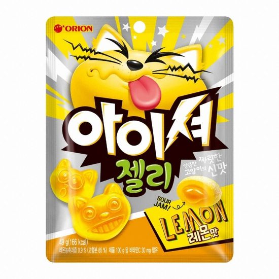 오리온 아이셔 젤리 레몬맛 49g (1개)
