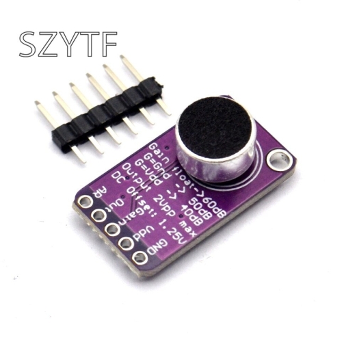 프로그래밍 전자 아두이노 모듈 부품 gy-max9814 마이크 agc 증폭기 보드 모듈 arduino 프로그래밍 가능한 공..