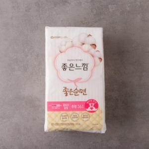 좋은느낌 좋은순면 중형 36개 (1팩(36개))_이미지