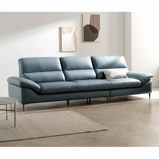 자코모 리타 천연가죽 소파 4인용 (스툴별도)_이미지