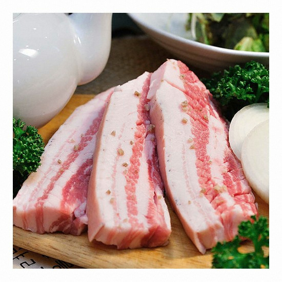 도감푸드 듀록 흑돼지 통오겹살 1kg (1개)_이미지