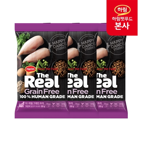 하림펫푸드 더리얼 캣 그레인프리 크런치 닭고기 시니어 50g이미지입니다. 누르면 해당 게시물로 새창이동합니다.