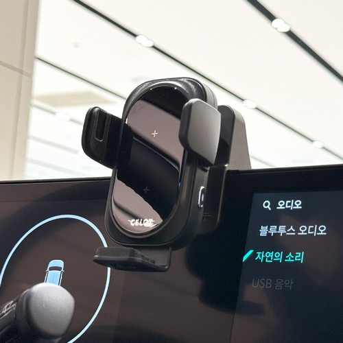 듀얼코일 15W 고속 무선충전거치대 X500 + 맞춤형 마운트 오클립 기아 쏘렌토 MQ4 페이스리프트 2024년 전용