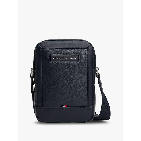 타미힐피거 페플 그레인 로고 크로스바디 리포터 백 가방 스페이스 블루 AM0AM14011DW6