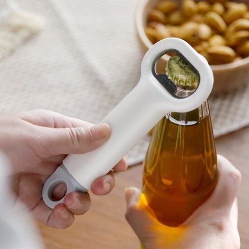 모던 심플 화이트 오프너 플라스틱 병따개_이미지