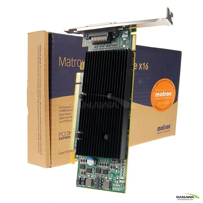 매트록스 M9140 LP PCle x16 512MB DVI Quad 앤아이피_이미지