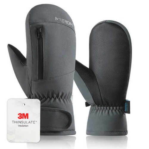 뮤롬 스키보드장갑 그레이 3M-200