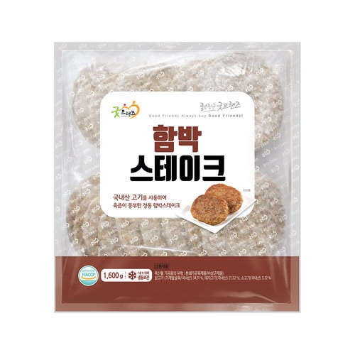 굿프랜즈 함박스테이크 1.6kg (1개)_이미지