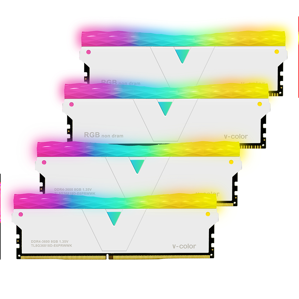 V-Color DDR4-3600 CL18 PRISM PRO RGB SCC KIT WHITE ��Ű��