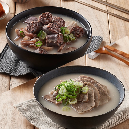 작심밀도 병천아우내 순대국밥세트 4인+ 부산식 돼지국밥세트 4인총 8인팩_이미지