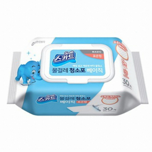 유한킴벌리 스카트 물걸레 청소포 베이직 표준형 30매이미지입니다. 누르면 해당 게시물로 새창이동합니다.