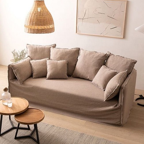 세계가구 낭트 프렌치 패브릭 소파 3인용