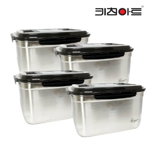 키친아트 프리미엄 피앙세 김치통 핸디형 12L (4개)_이미지
