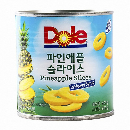 Dole 파인애플 슬라이스 439g (12개)_이미지