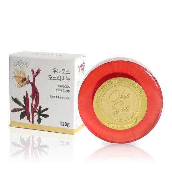 우노코스 오크라 비누 120g (1개)_이미지