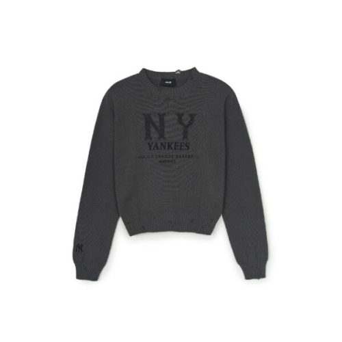 MLB M 긴팔티 GQC 3FKPB0151-50CGD 여성 베이직 빈티지 쿠퍼스 스웨터