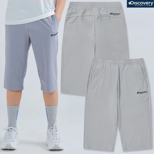 디스커버리 익스페디션 에센셜 쿨링 트레이닝 7부 팬츠 DMTP65043-GRS_이미지