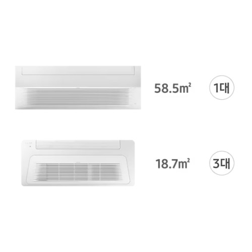 삼성전자 무풍에어컨 + 인피니트 라인 36평 4실(18+6+6+6평) 다배관 (공식인증 설치)_이미지