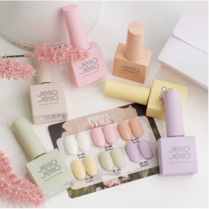 젤로젤로 프리마베라 컬러 젤네일 6종 세트 웜포슬린 블루밍핑크 페일코랄 비긴옐로우 그린버드 엔틱라일락 10ml 1세트_이미지