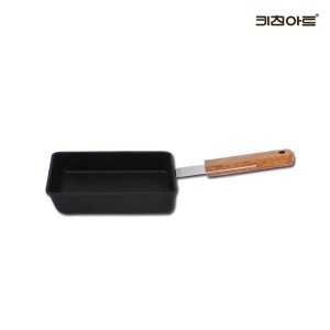키친아트 IH 포르트 내츄럴우드 코팅 사각 프라이팬 [13x18cm]