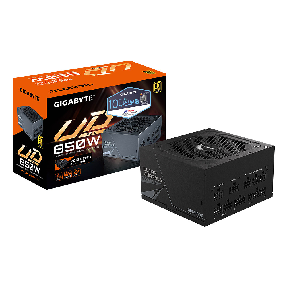 GIGABYTE UD850GM PG5 80PLUS골드 풀모듈러 ATX3.0 피씨디렉트