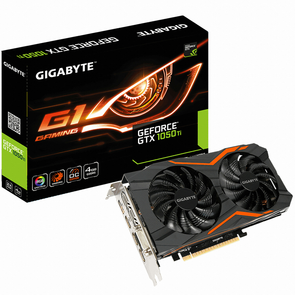 GIGABYTE 지포스 GTX1050 Ti G1.GAMING D5 4GB