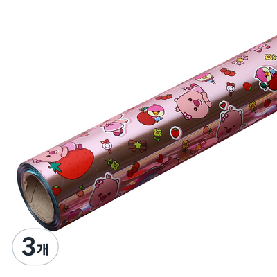 포포팬시 뽀로로 증착롤 포장지 37.5cm (3개)_이미지