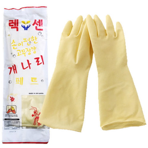 뉴렉센 손이 편한 개나리 고무장갑 (10켤레)