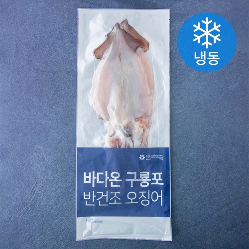 바다온 포항시 인증 구룡포건조 원양산 반건조 오징어 2미 냉동 220g (1개)_이미지