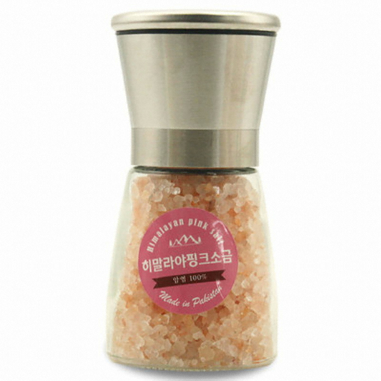 꽁지네 뜨락 히말라야 핑크소금 그라인더 200g