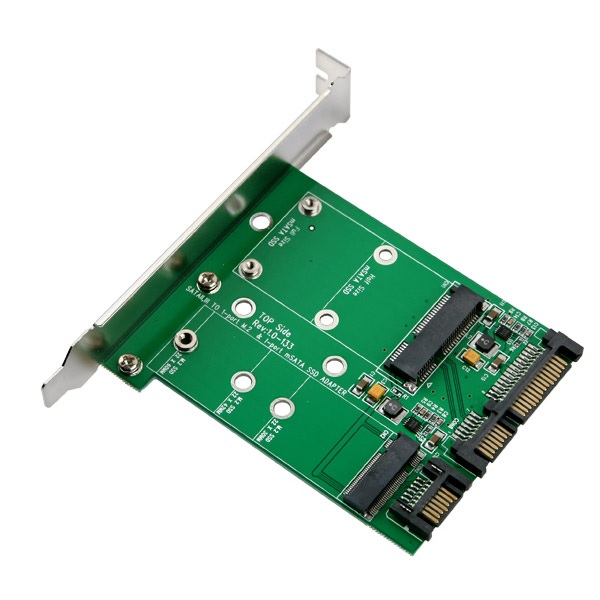 라이트컴 COMS mSATA + <b>M.2</b> <b>to</b> <b>SATA</b> 변환 카드 (ITB169)