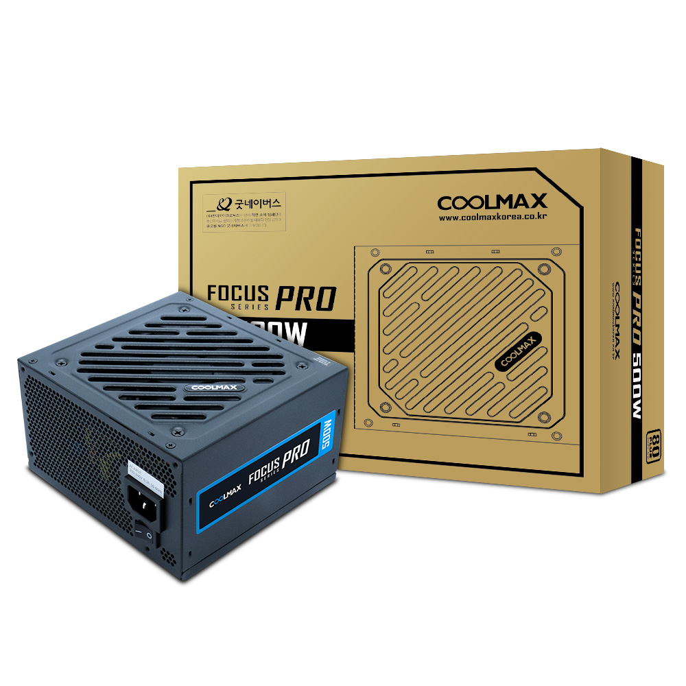 마이크로닉스 COOLMAX FOCUS PRO 500W 80PLUS 230V EU_이미지
