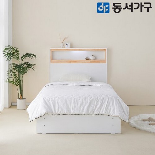 후이 편백 3단수납 LED침대 SS