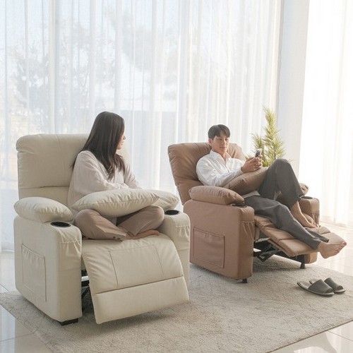 카멜마운트 핏쳐 ERE2 프리미엄 각도 저장 메모리기능 가죽 리클라이너 1인용_이미지