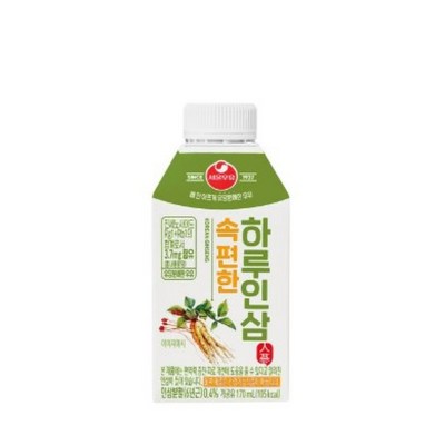 서울우유 속편한 하루 인삼 170ml (8개)_이미지