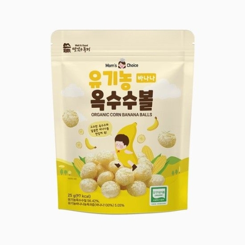 유기농 옥수수볼 바나나 25g