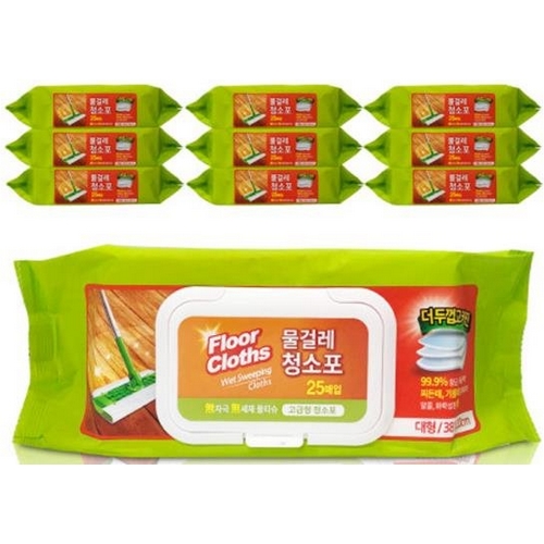 샤인 고급형 물걸레 청소포 대형 25매 (10개)_이미지