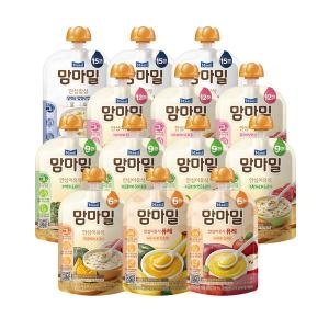 맘마밀 안심이유식 퓨레 바나나와 단호박 100g