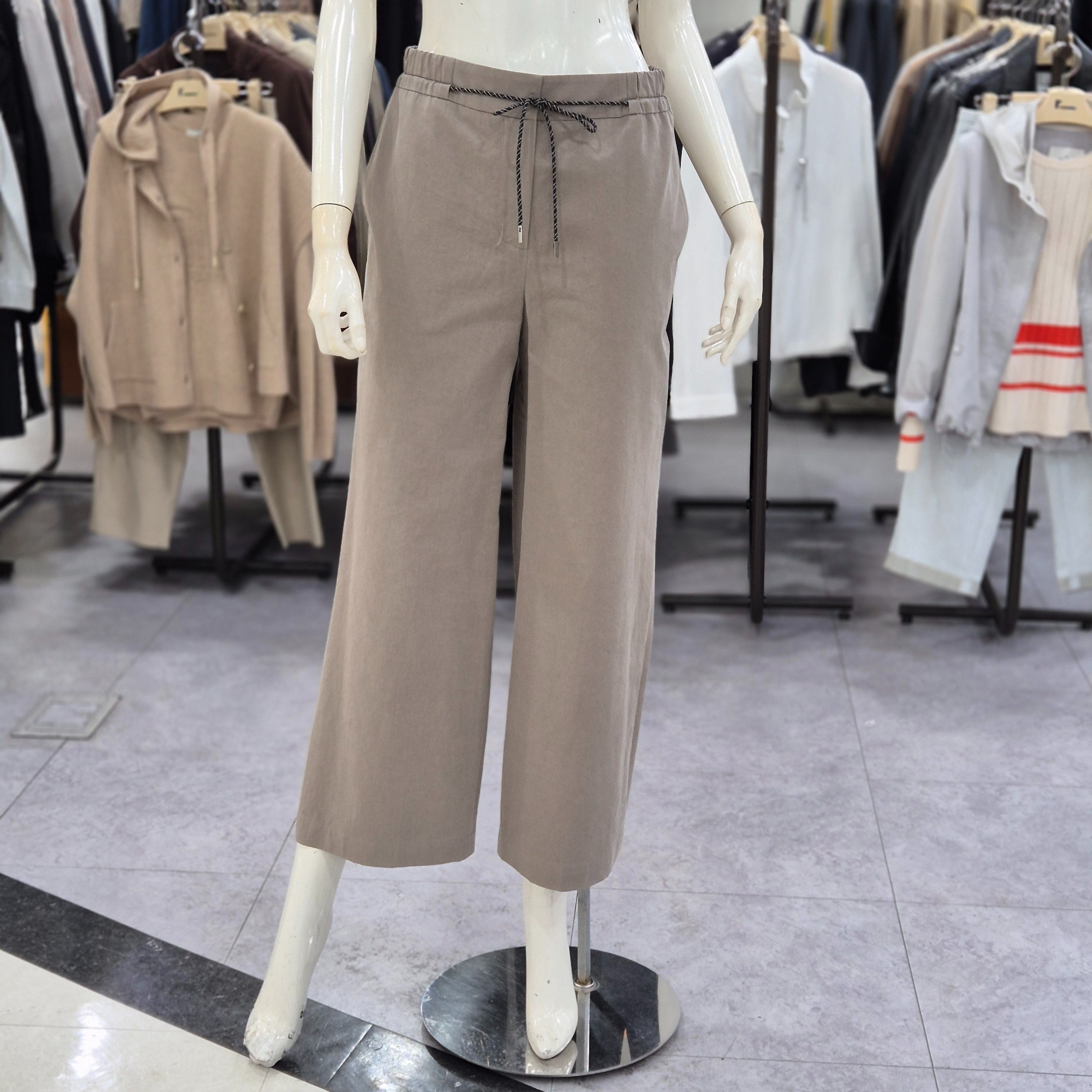 레노마레이디스 스트링 코튼 와이드 팬츠 R2H21WSL010