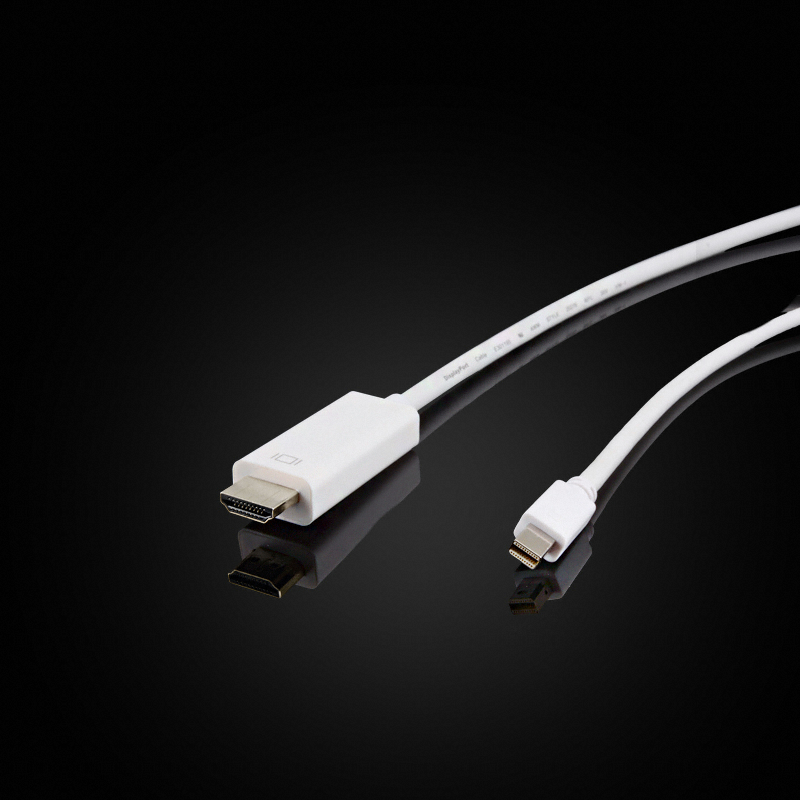 이지넷유비쿼터스 넥스트 미니 디스플레이포트 HDMI 변환 케이블 (NEXTLINK-MDPHC120, 2m)_이미지